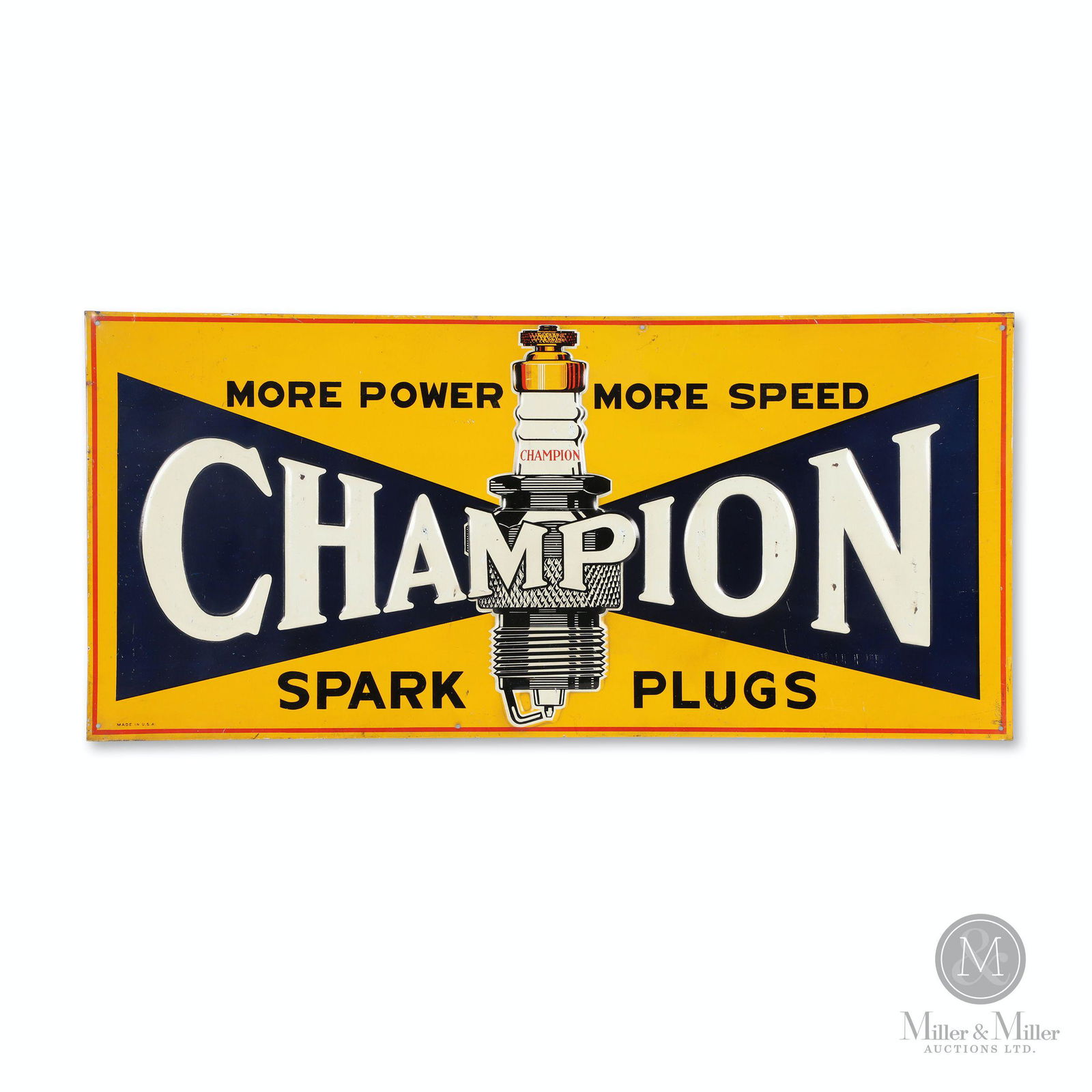 Champion Spark Plugs Tin Litho Sign (1 of 8)