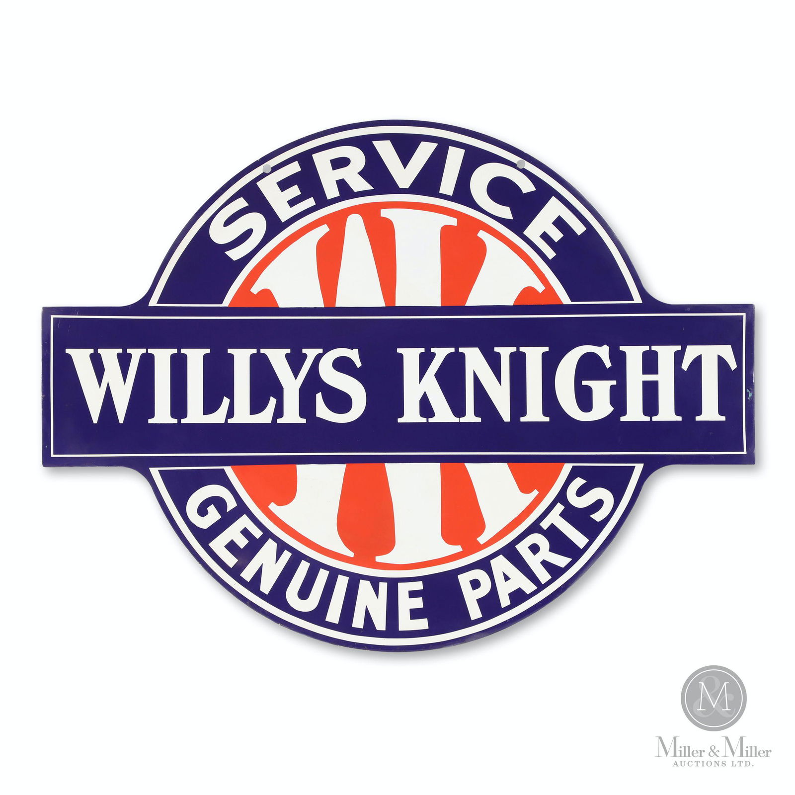 Willys Knight Porcelain Dealer Sign (1 of 9)