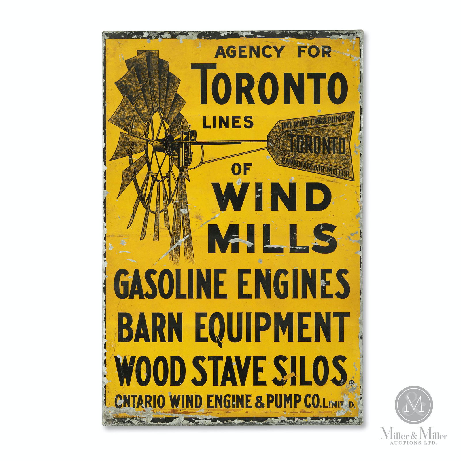 Toronto Wind Mills Tin Litho Sign (1 of 6)