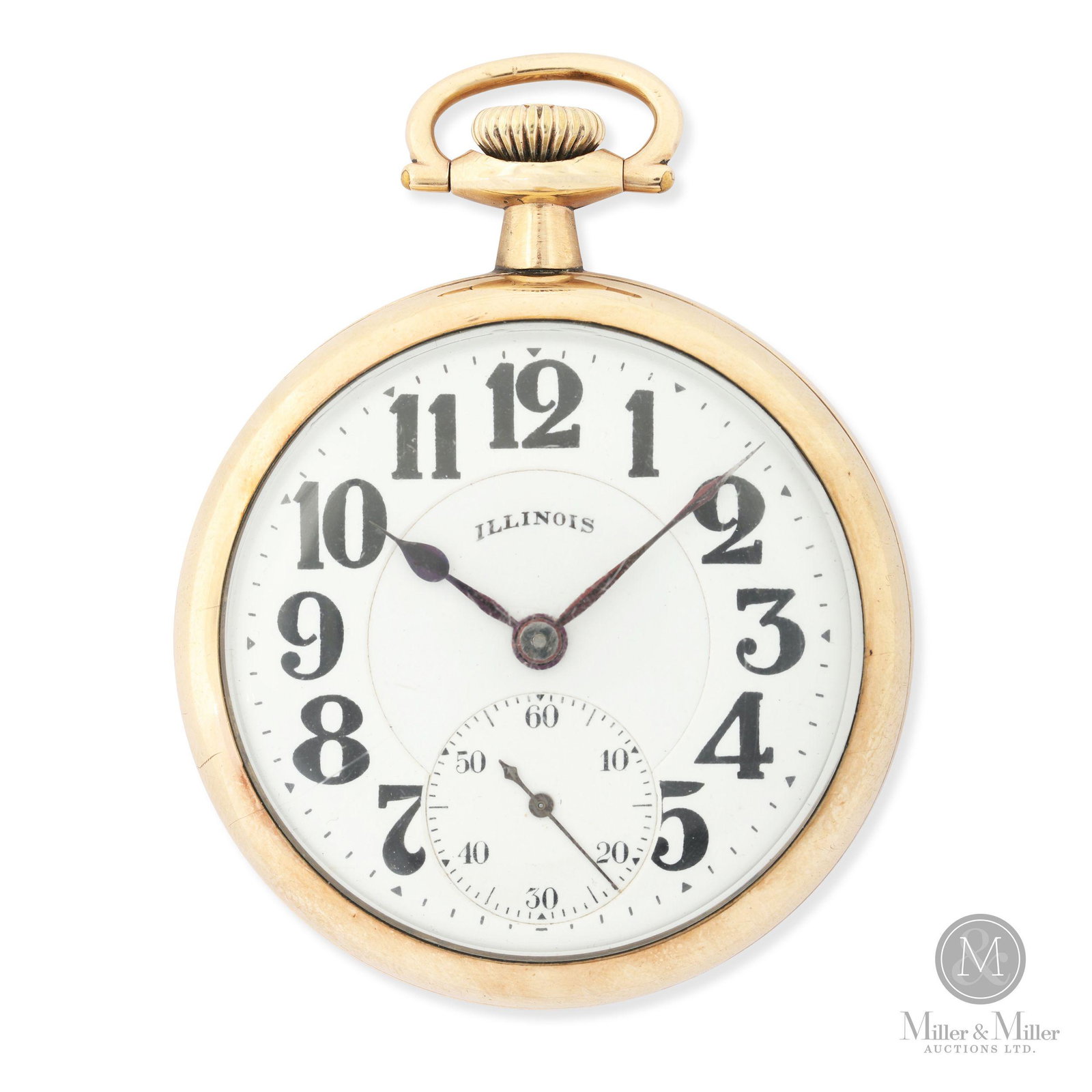 Illinois, 16S 21J Bunn "Special": American. Gold filled case. Movement serial no. 3,799,616, case marked, "B&B Royal 6,182,267". 16 size. After winding, watch was found to be running at the time of cataloguing. It has not been tested 