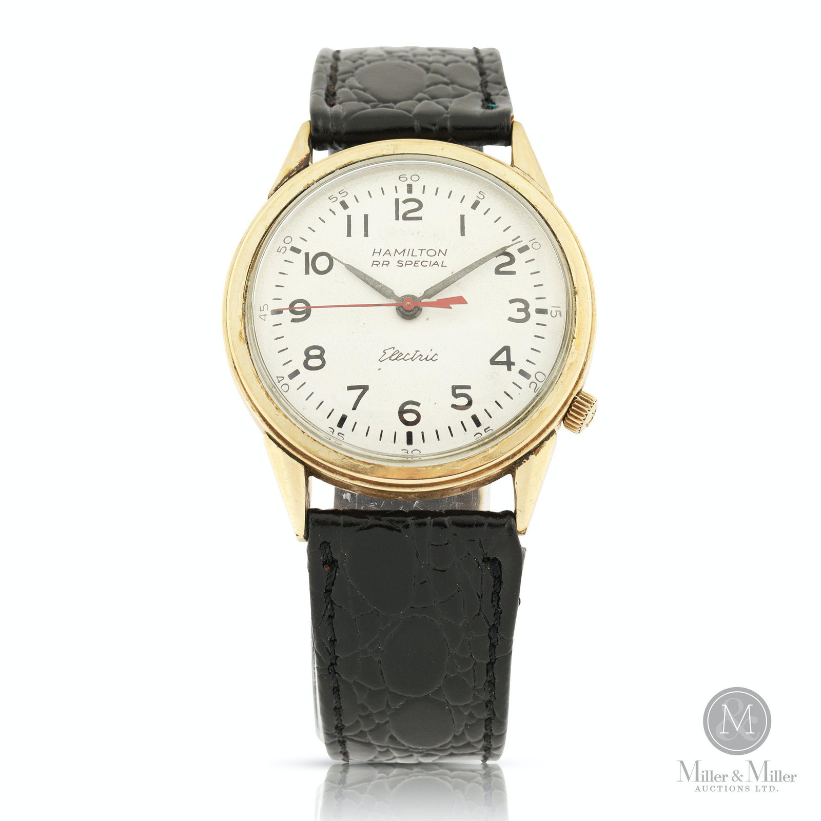 Hamilton, "RR Special" Electric: American. 1960s. 10K gold filled. Features early electric movement. 36mm case diameter. Running, fitted with a cell of an unknown age.
