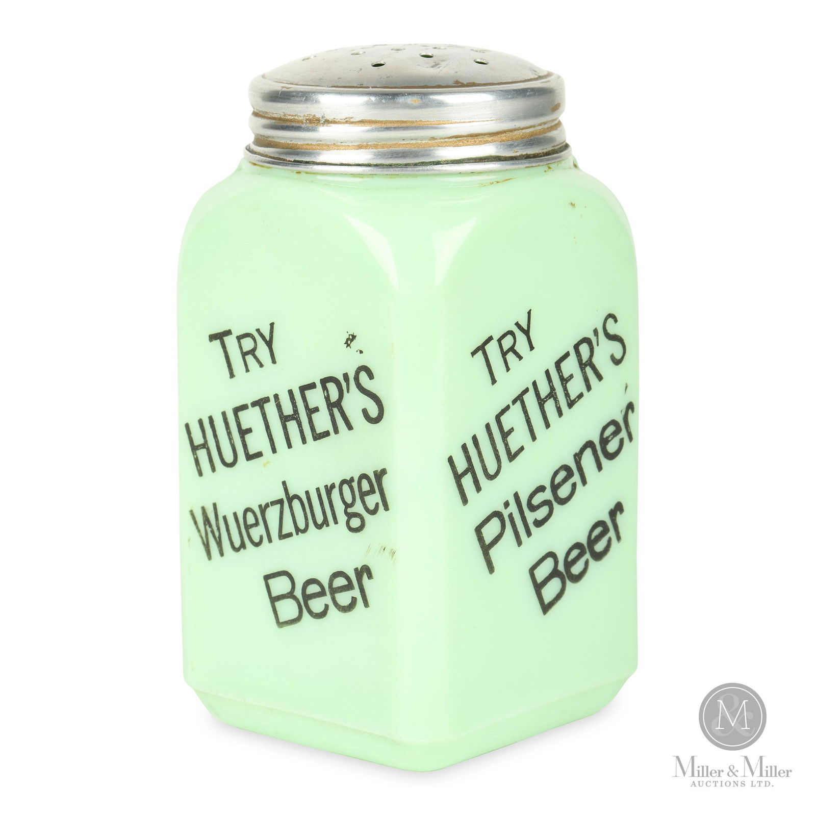 Huether's Brewery Jadeite Shaker (1 of 9)