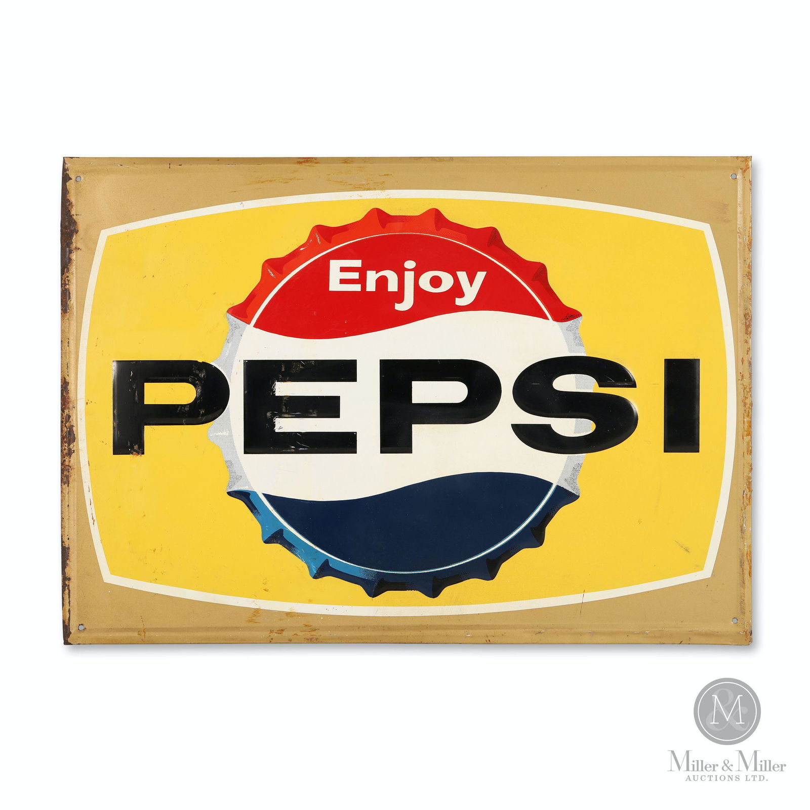 Pepsi-Cola Tin Litho Sign (1 of 10)