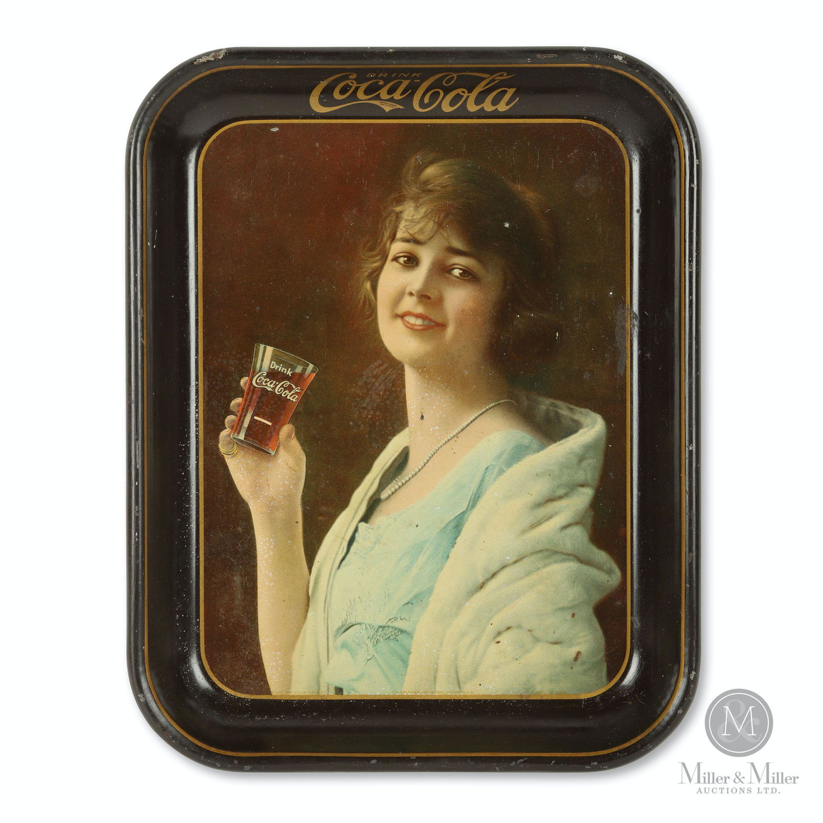1923 Coca-Cola Flapper Girl Tray (1 of 10)