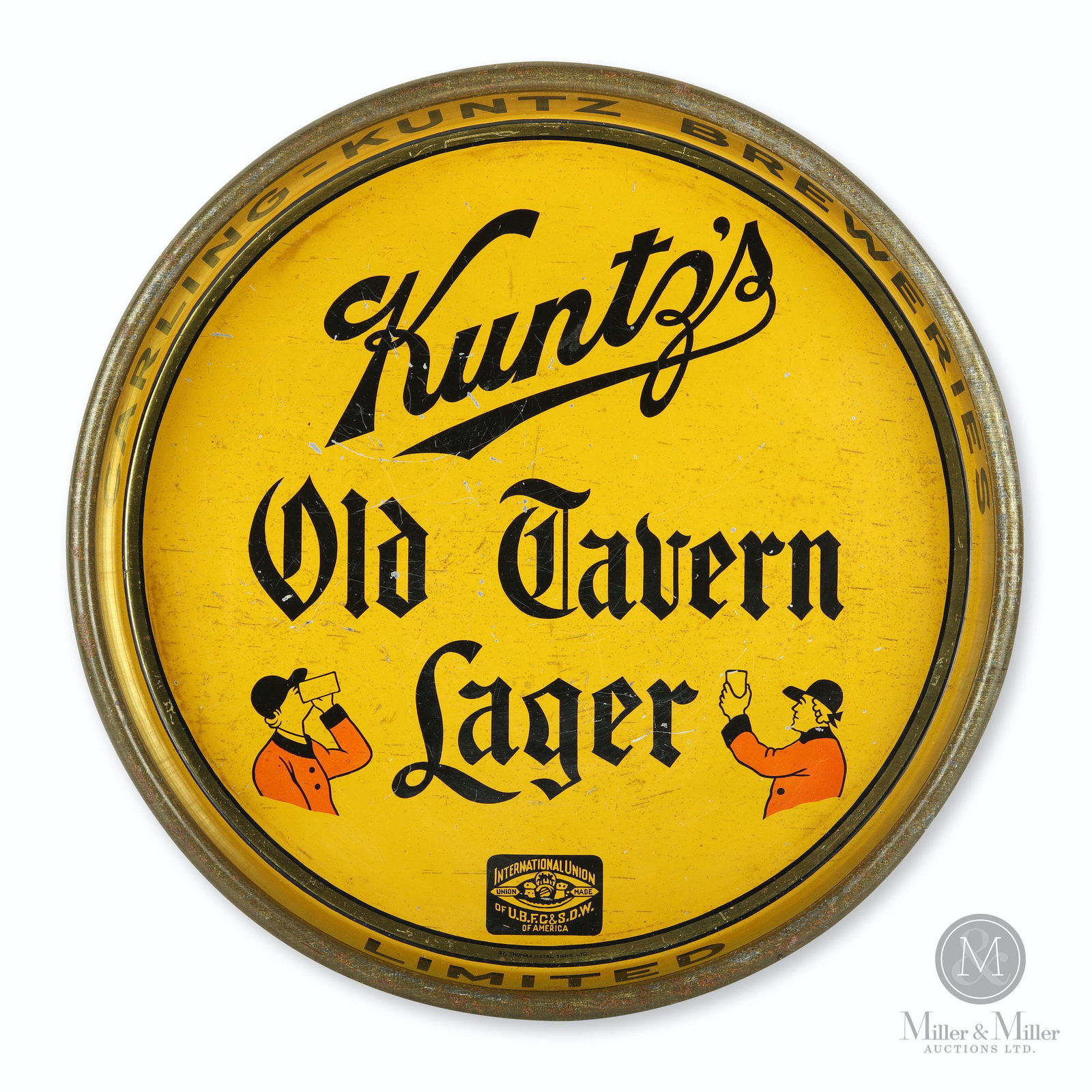 Kuntz Brewery Old Tavern Lager Beer Tray (1 of 9)