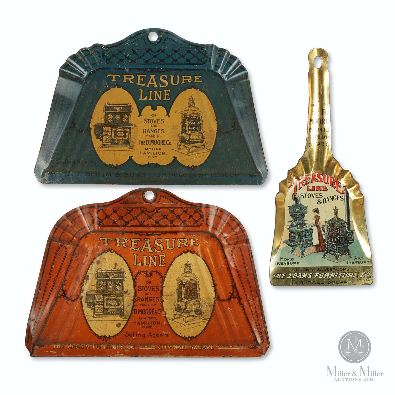 Treasure Stoves and Ranges Tin Litho Ash Shovels (1 of 14)