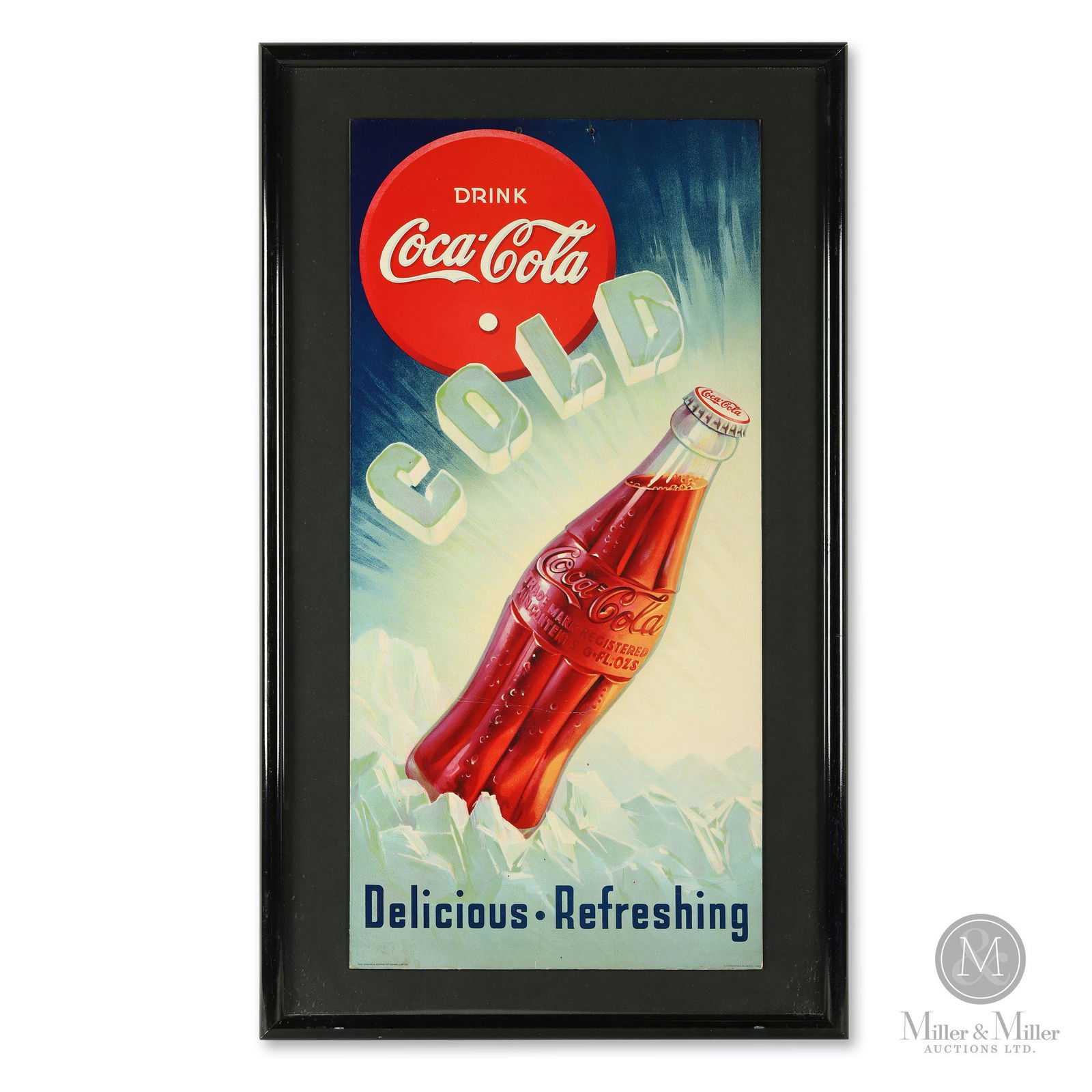 1938 Coca-Cola Cardboard Poster (1 of 7)