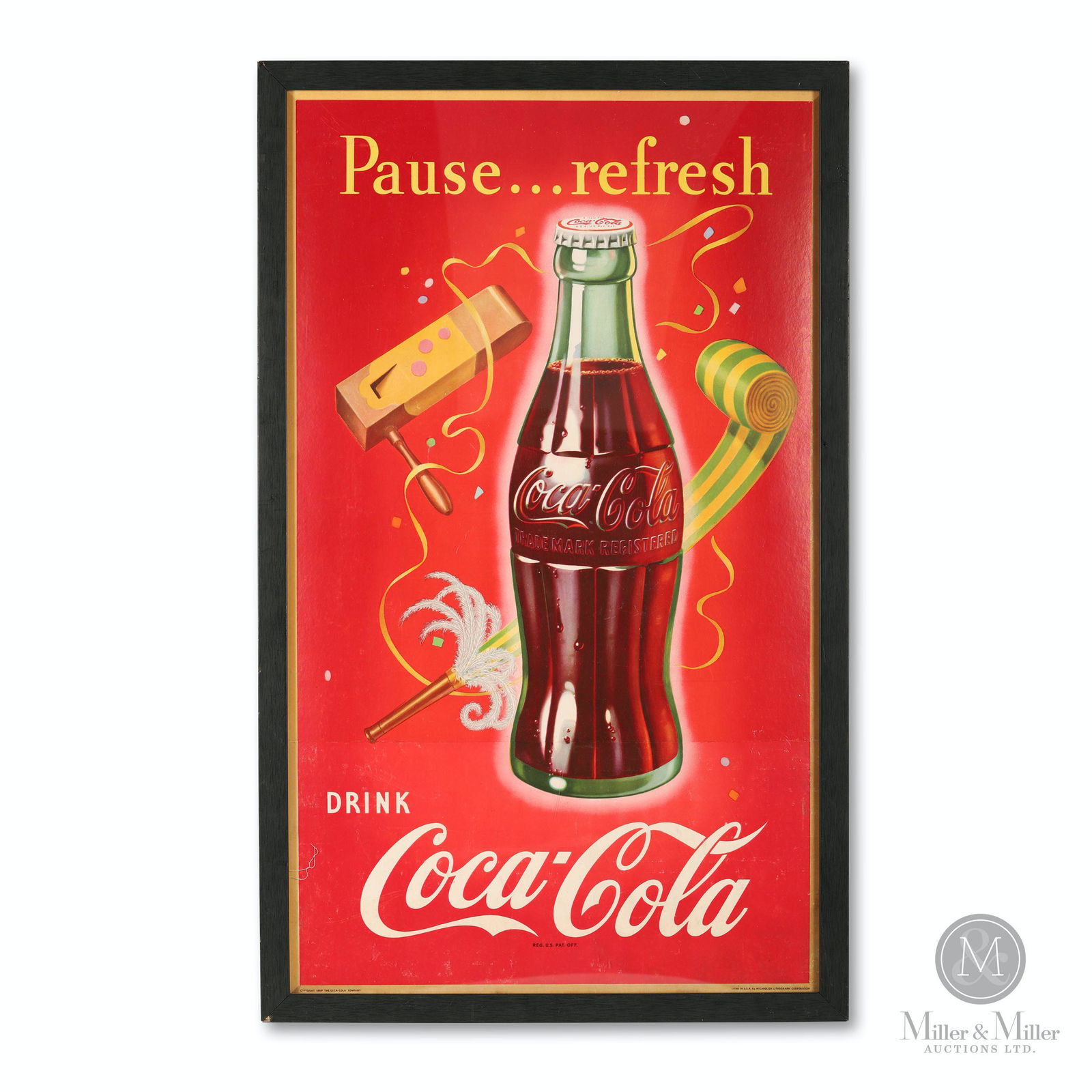 1949 Coca-Cola Cardboard Poster (1 of 8)