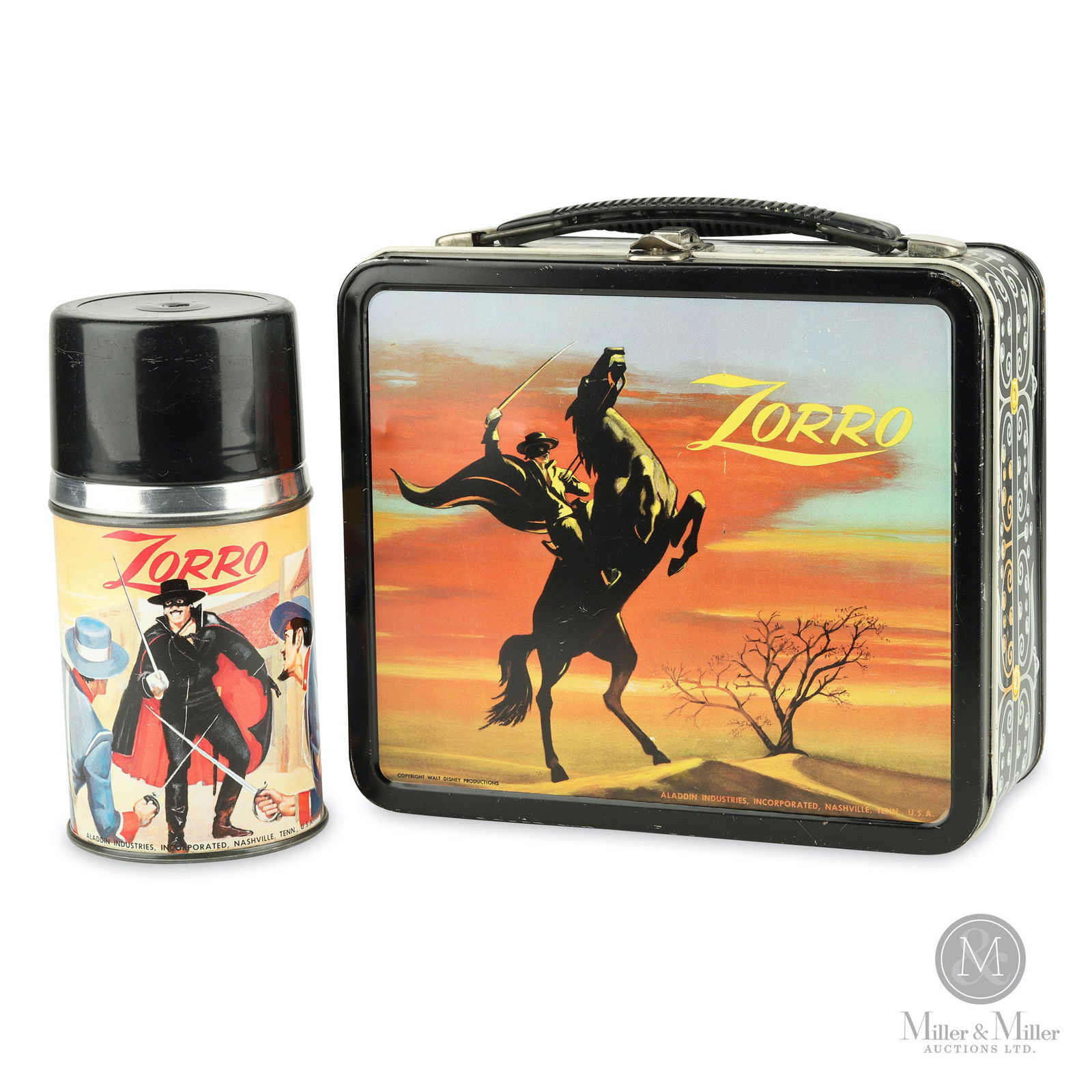 Zorro Tin Litho Lunch Box & Thermos (1 of 17)