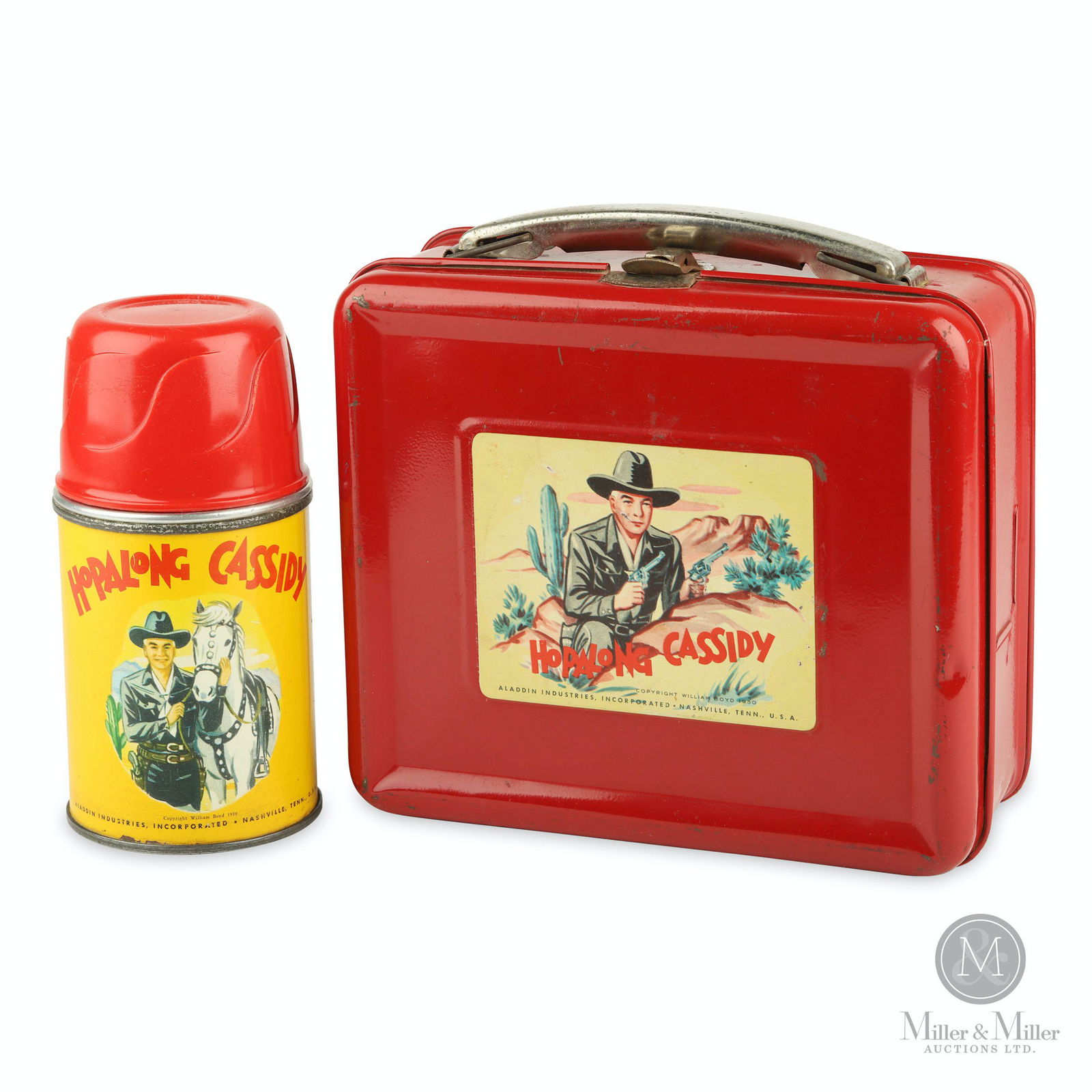 Hopalong Cassidy Tin Litho Lunch Box & Thermos (1 of 15)
