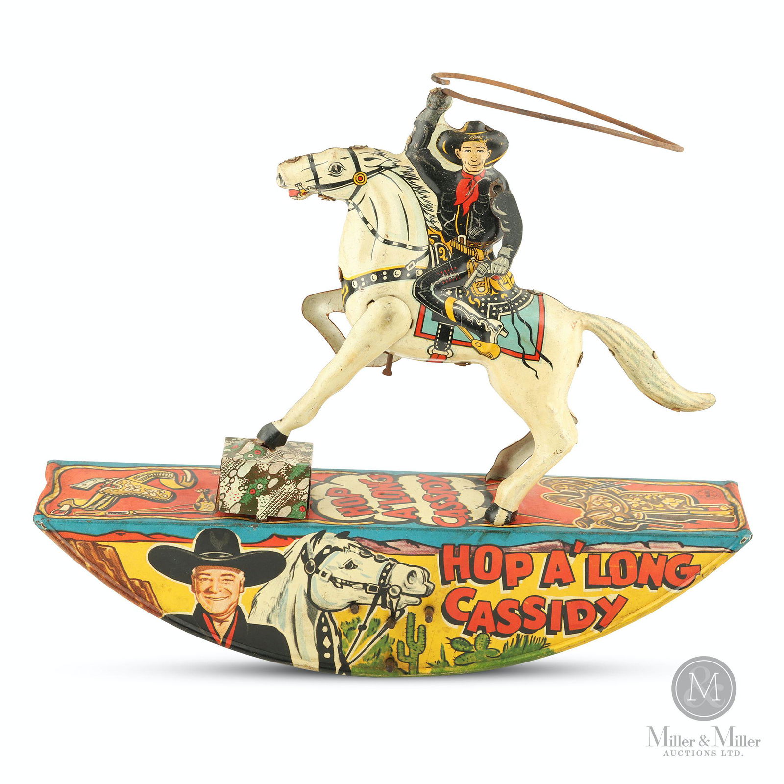 Marx, Hop A'long Cassidy Wind-up Rocker (1 of 10)