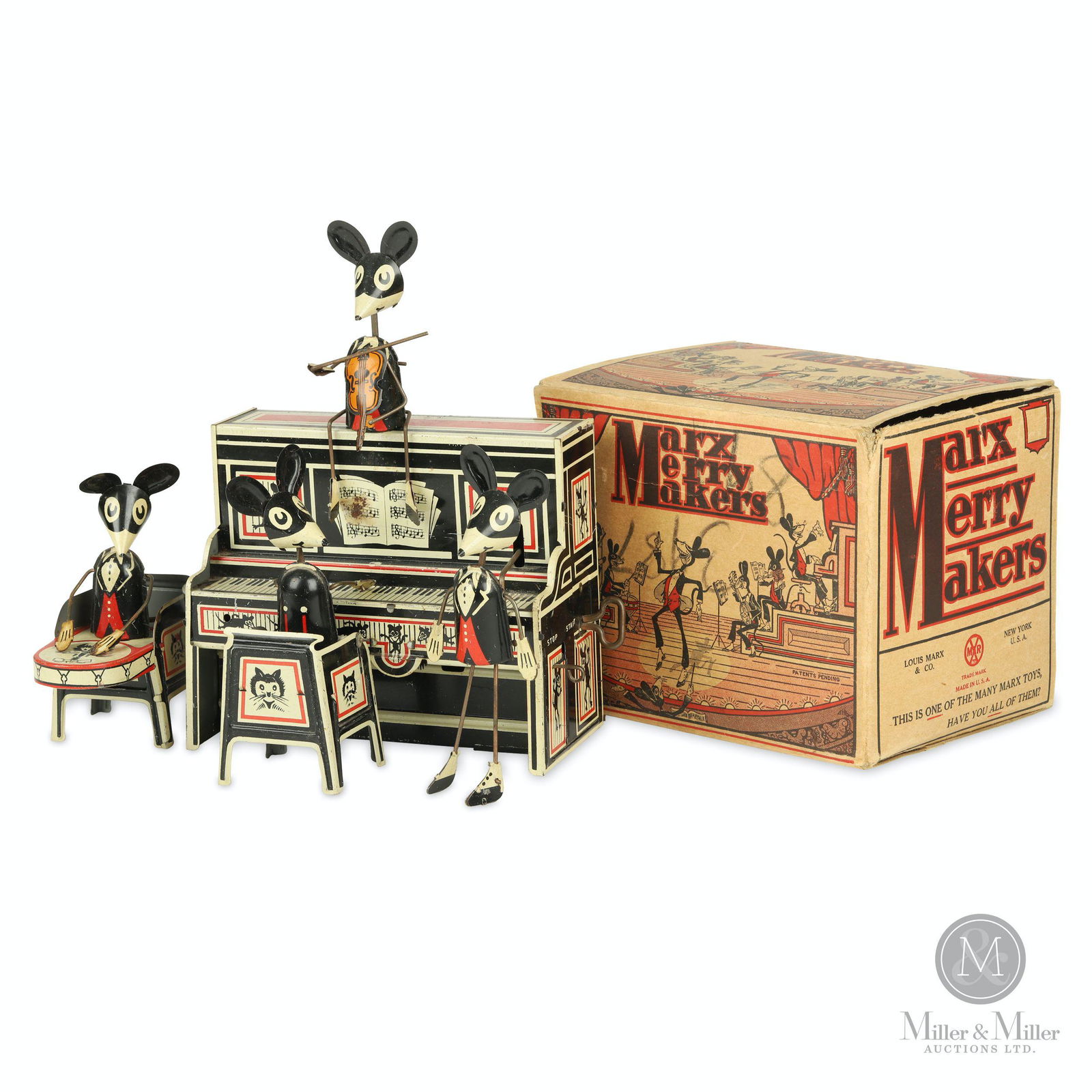 Marx, Merrymakers Tin Litho Mouse Band Toy (1 of 12)