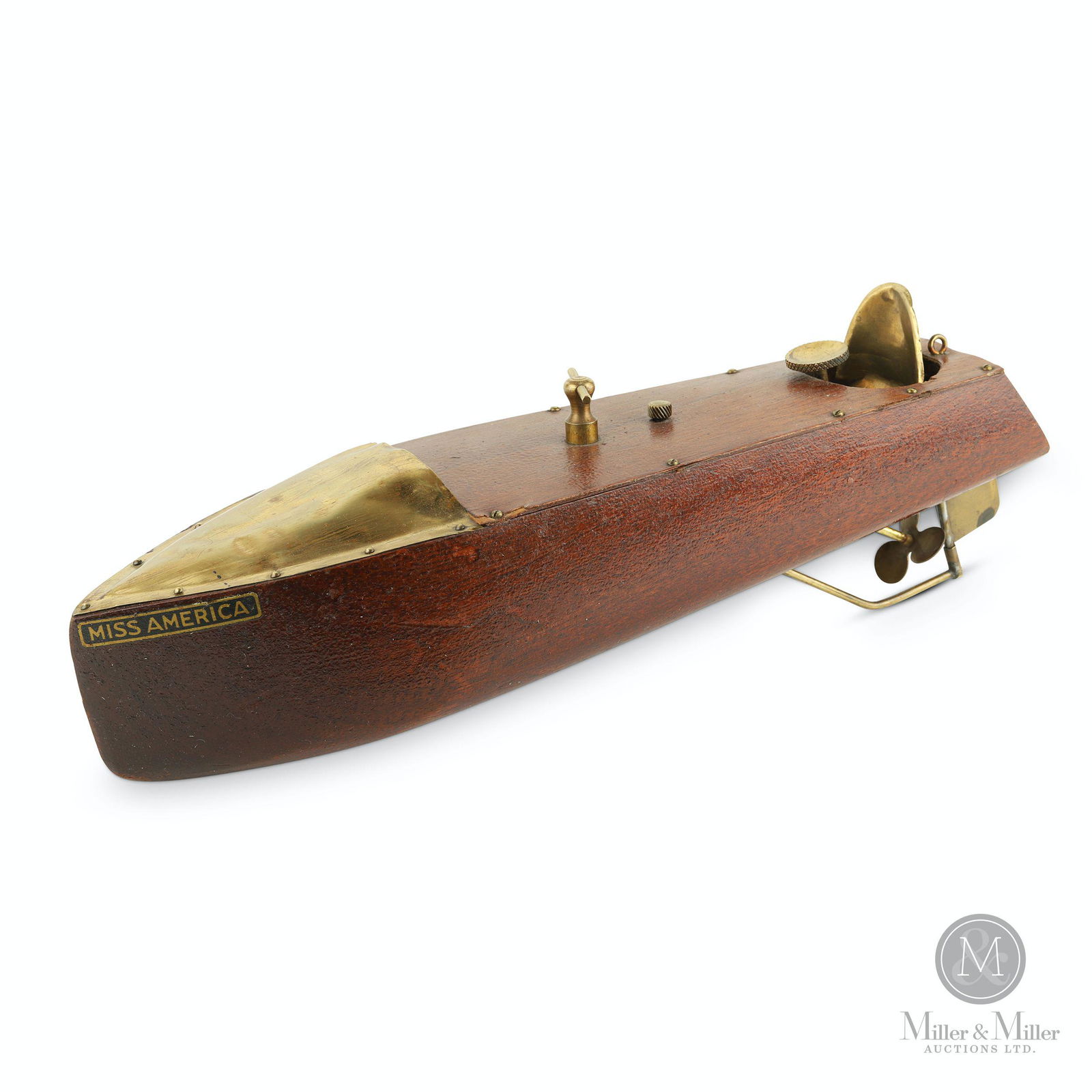 Mengel Playthings, "Miss America" Clockwork Speedboat (1 of 8)