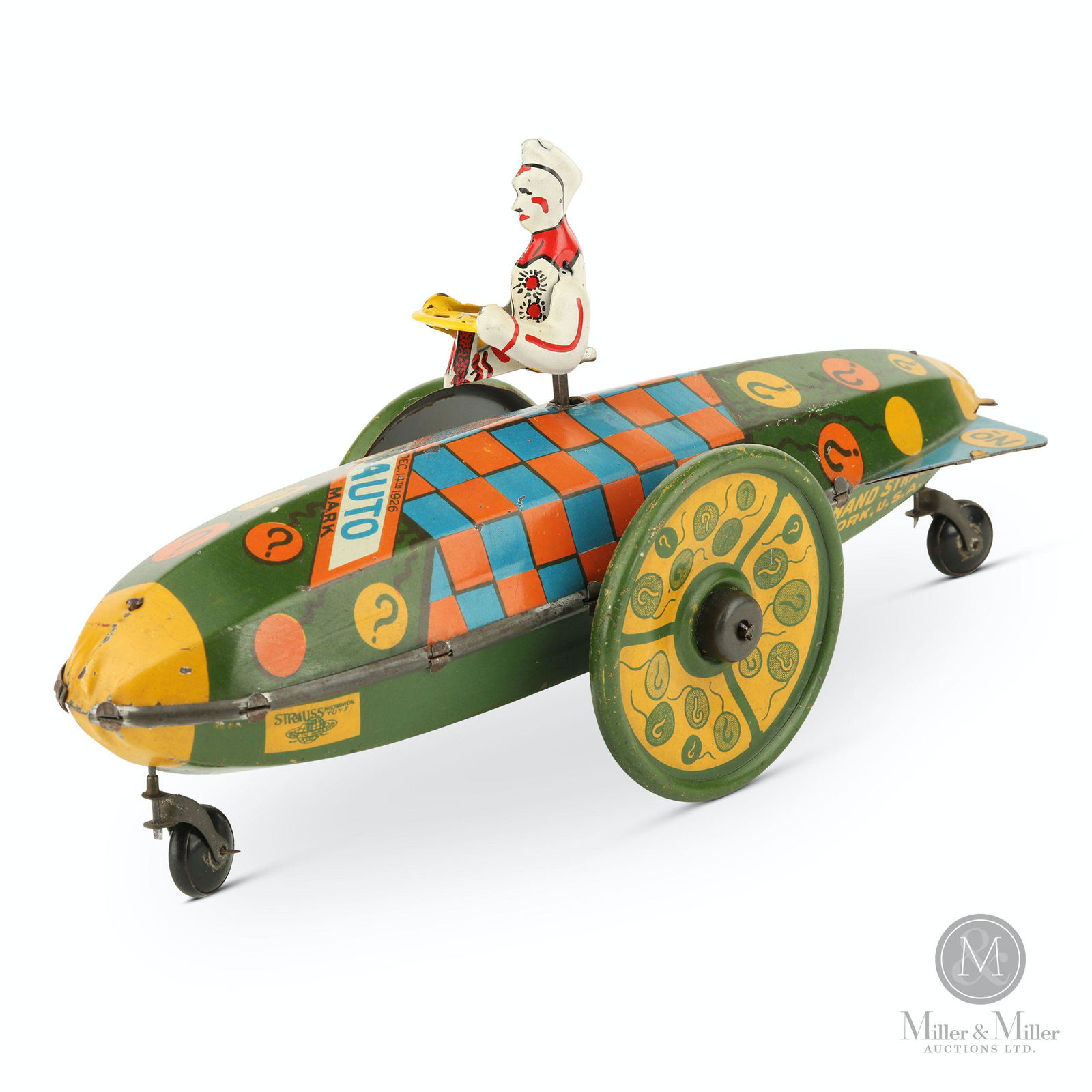 Strauss, Wind-up Trik Auto "Whats It" Clown Car (1 of 10)