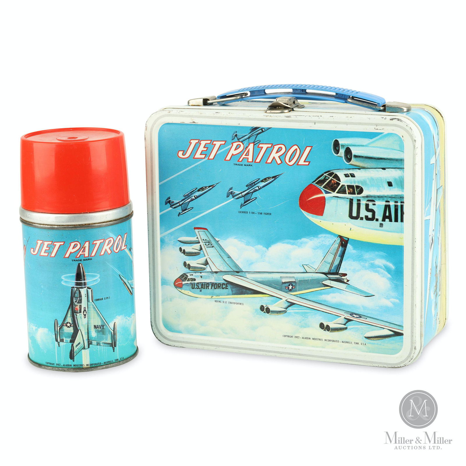 Jet Patrol Tin Litho Lunch Box & Thermos (1 of 18)