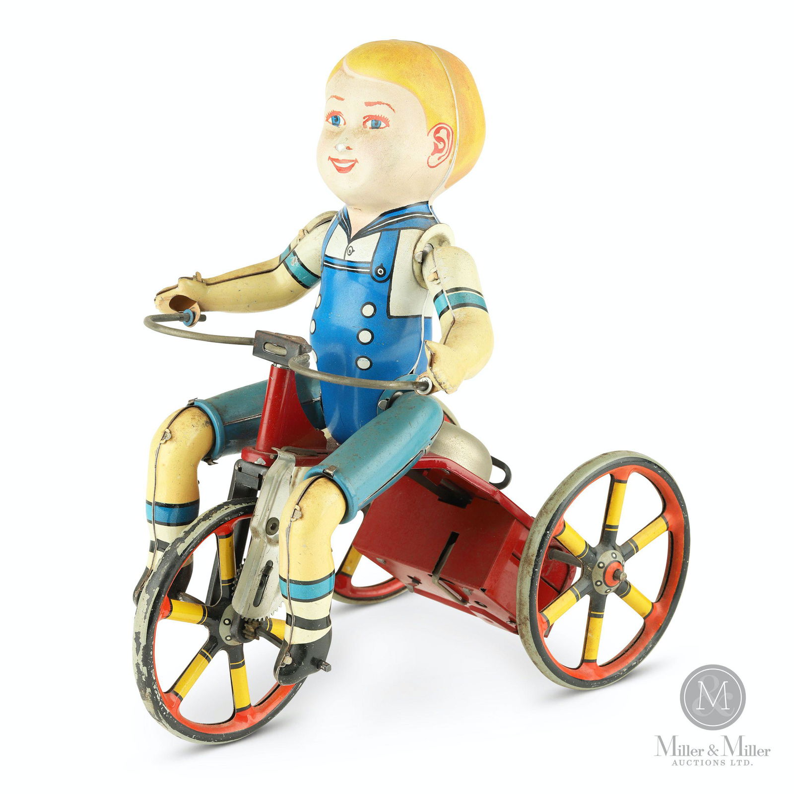 Tin Litho Wind-up U.S. Mail Wagon (1 of 7)