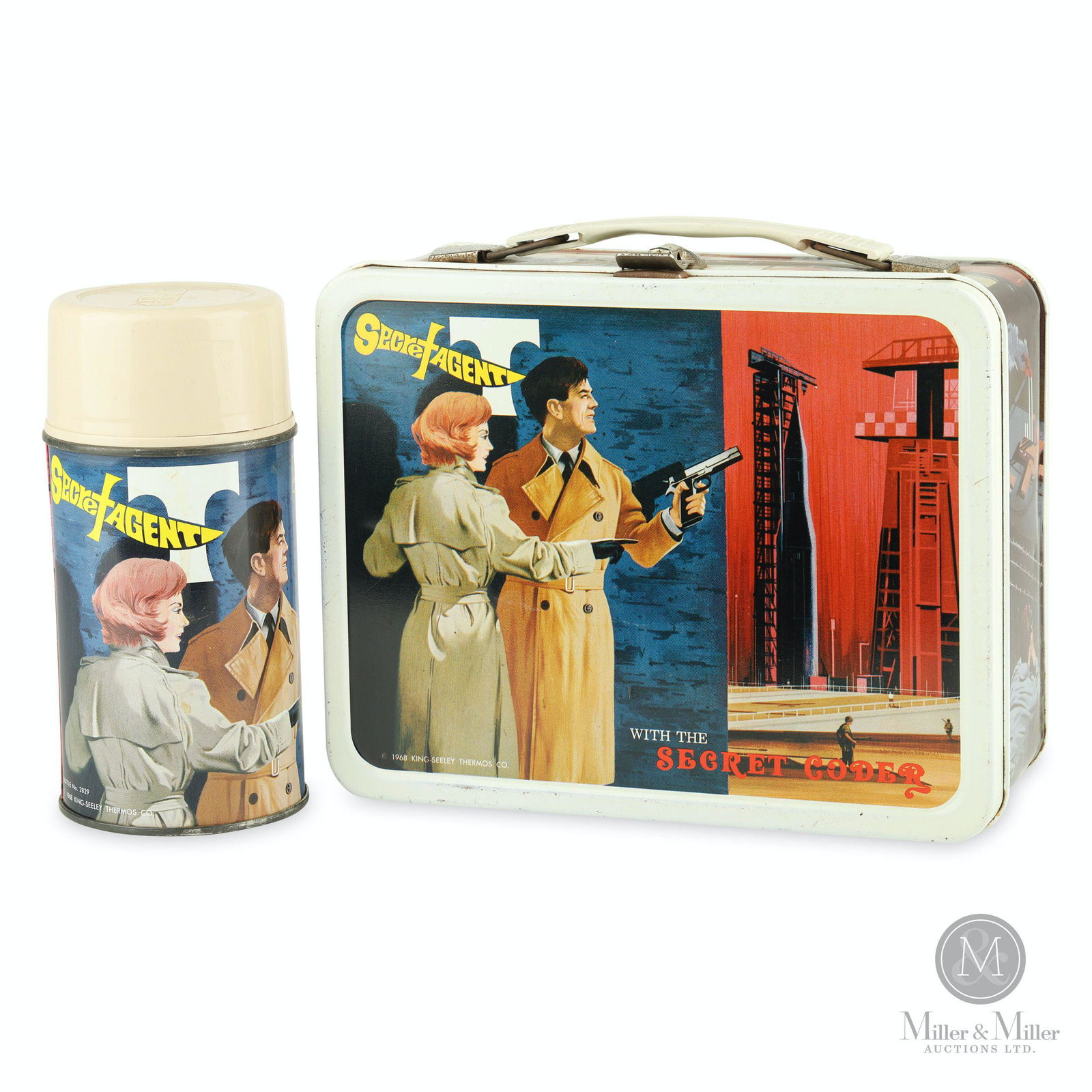 Secret Agent Tin Litho Lunch Box & Thermos (1 of 15)