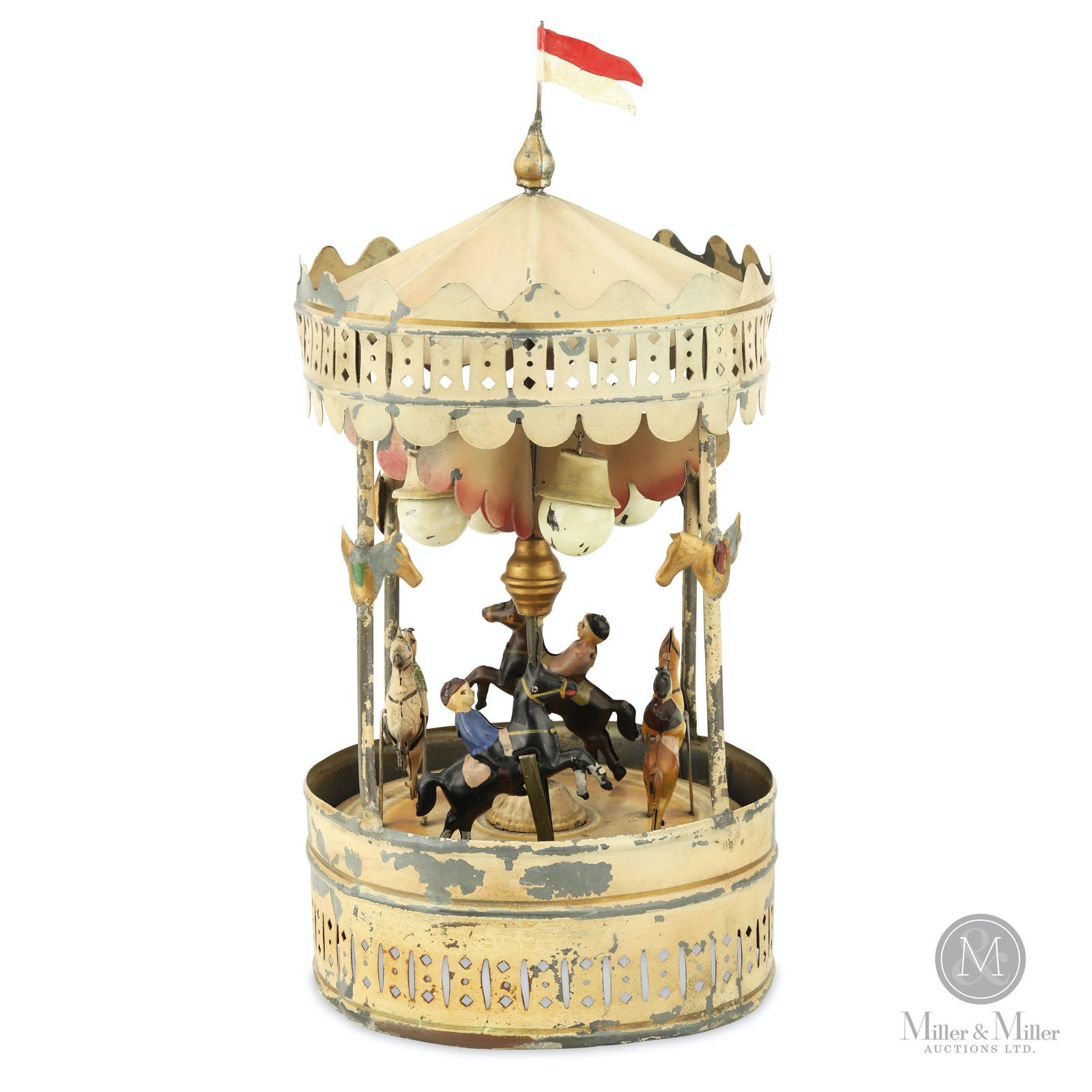 Gunthermann, Tin Wind-up Carousel Toy (1 of 8)