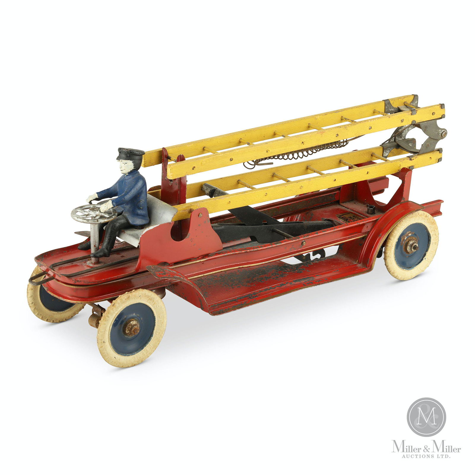 Kingsbury, Pressed Steel Fire Ladder Truck (1 of 9)