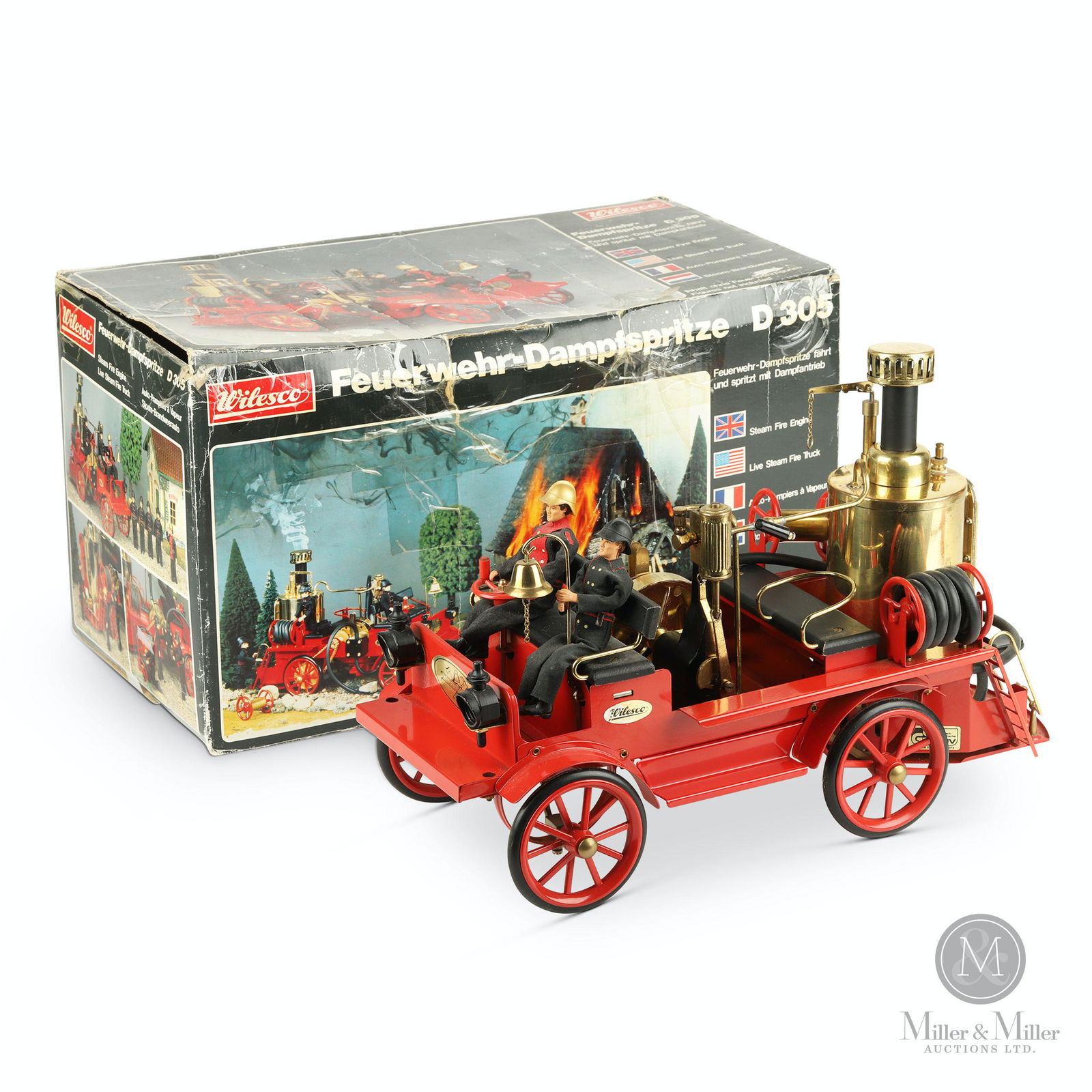 Wilesco Live Steam Engine Toy Fire Pumper Truck (1 of 11)