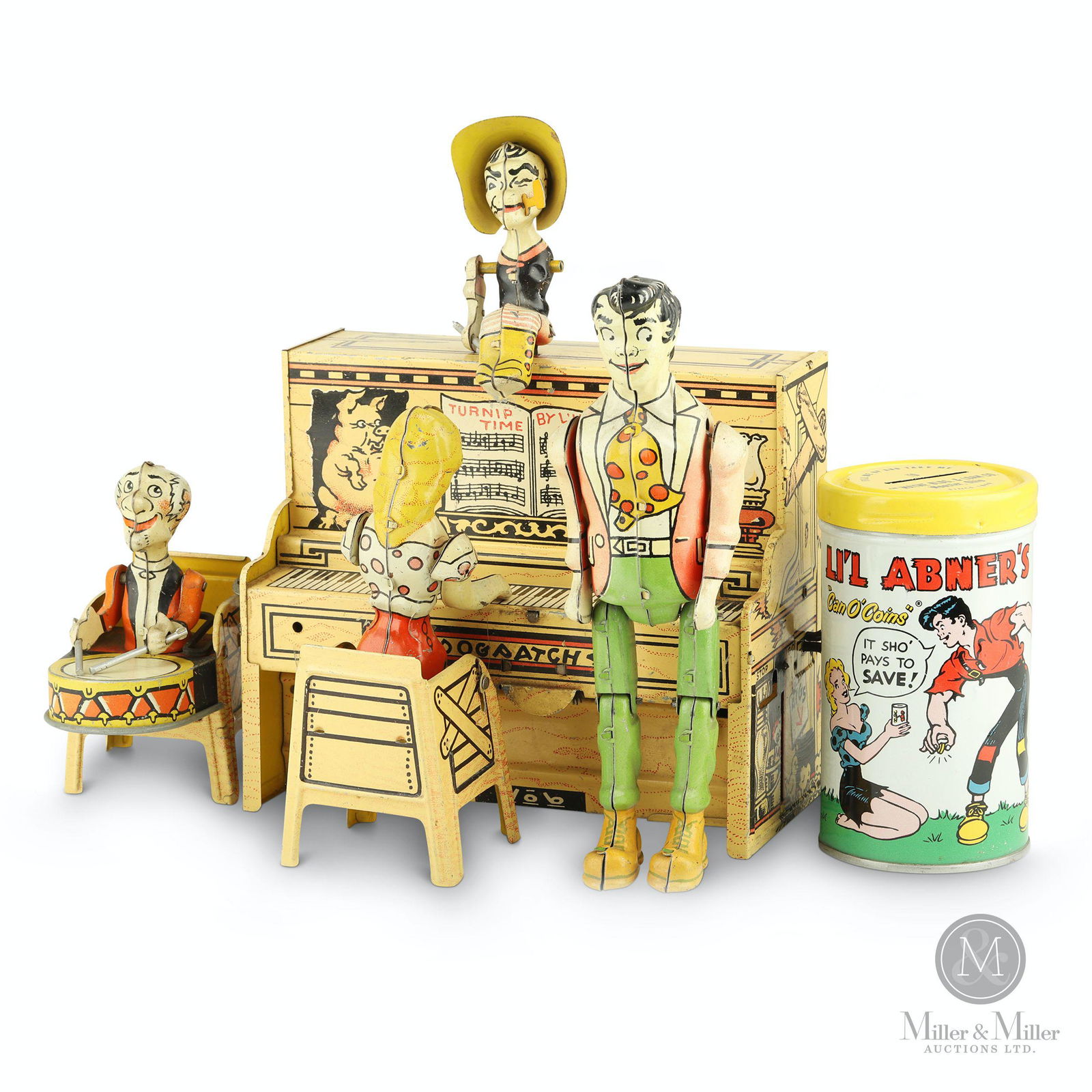Unique Art, L'il Abner Dogpatch Band Toy & Bank (1 of 11)