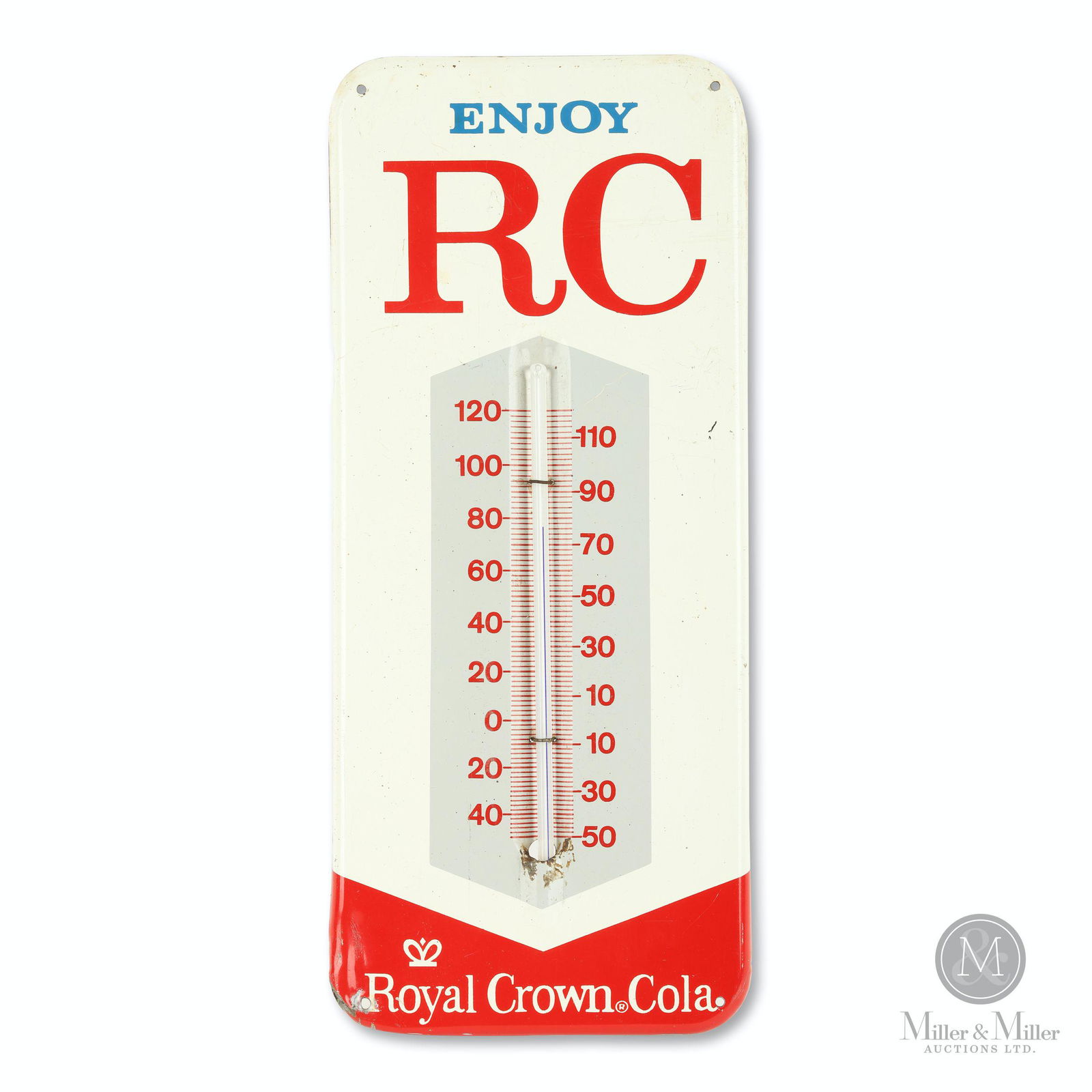 Royal Crown Cola Tin Litho Thermometer (1 of 6)