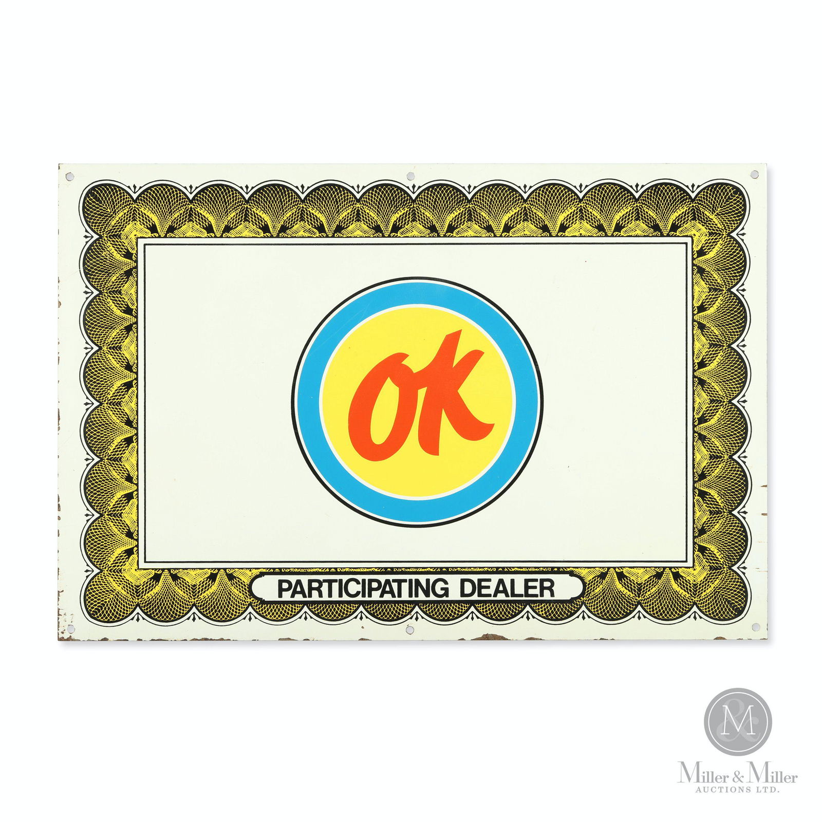 Chevrolet "OK" Used Cars Dealer Sign (1 of 5)