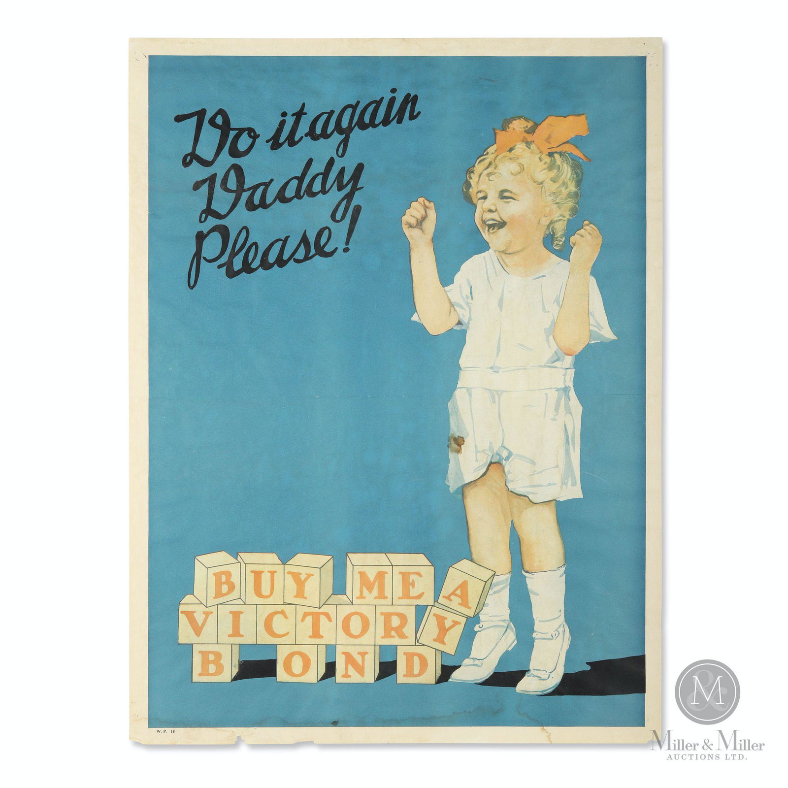 WWI "Daddy Please" Victory Bonds Poster (1 of 5)