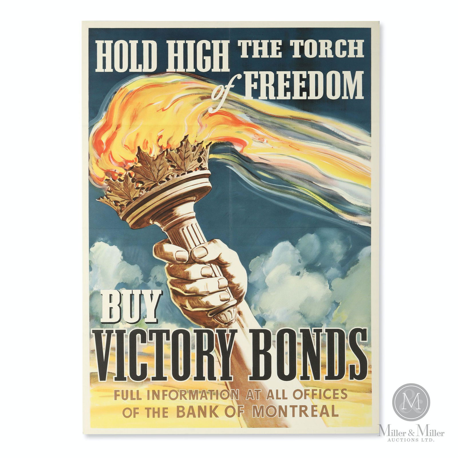 WWII Freedom Torch Canadian Victory Bonds Poster (1 of 4)