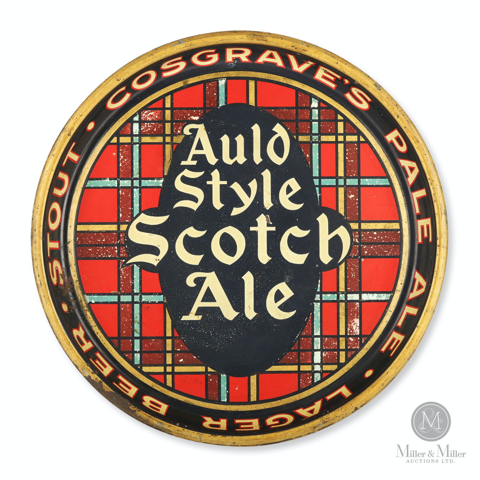 Cosgrave's Auld Style Scotch Ale Tin Litho Beer Tray (1 of 7)