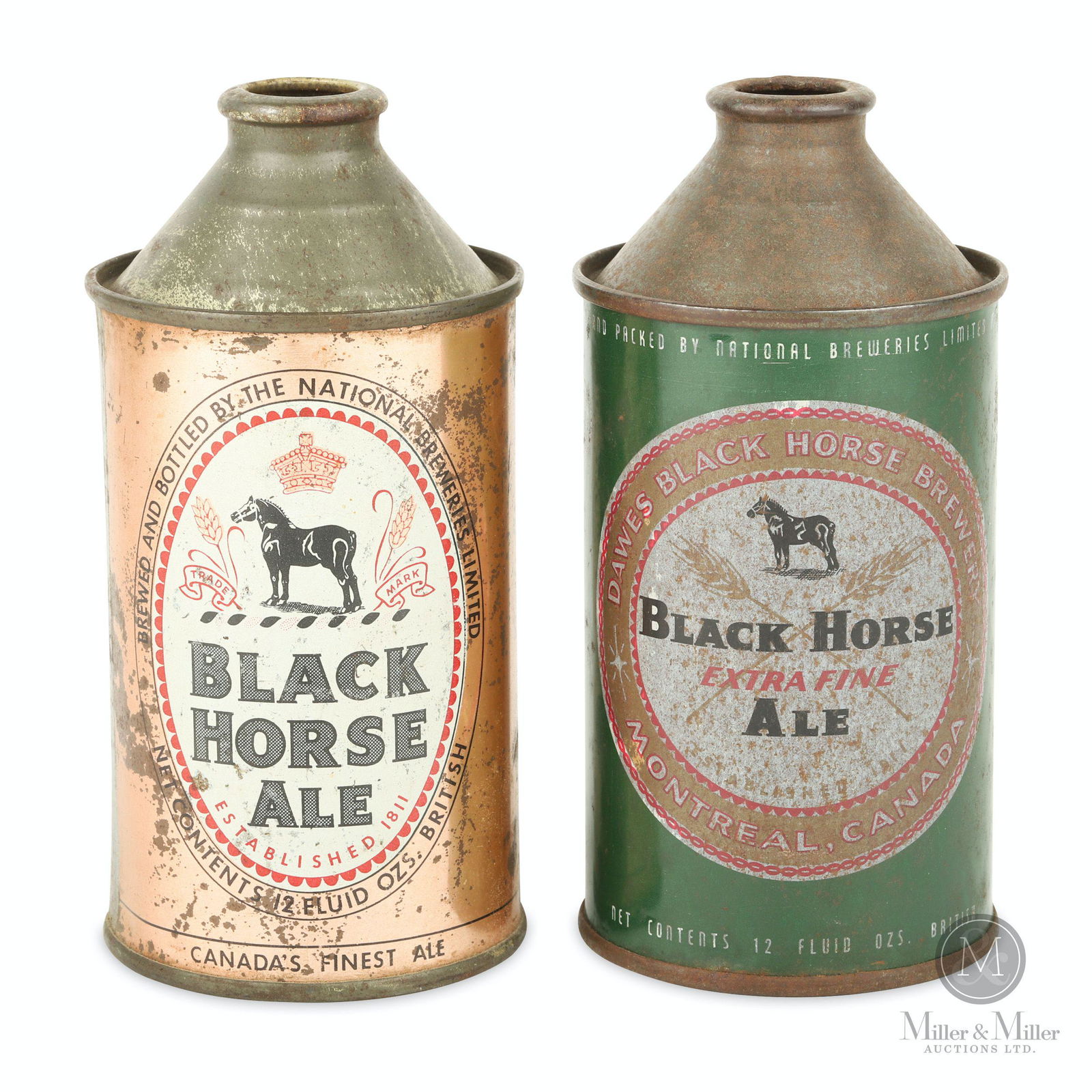 Black Horse Ale Cone Top Beer Cans (1 of 7)