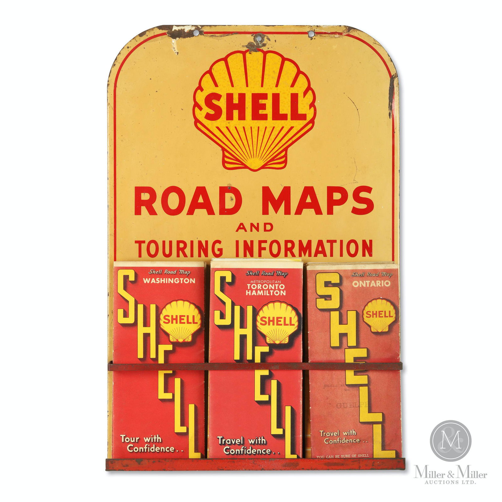 Shell Tin Litho Road Maps Display (1 of 9)
