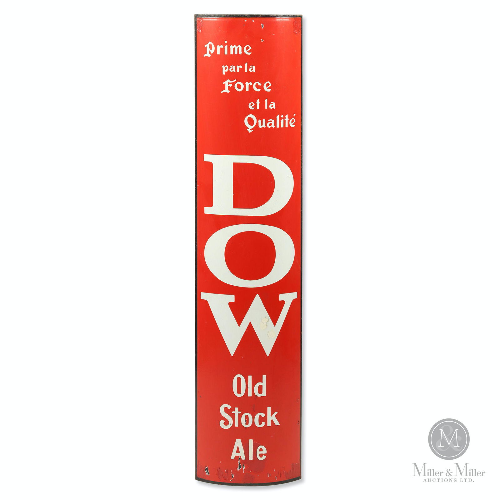Dow Old Stock Ale Porcelain Corner Sign (1 of 6)