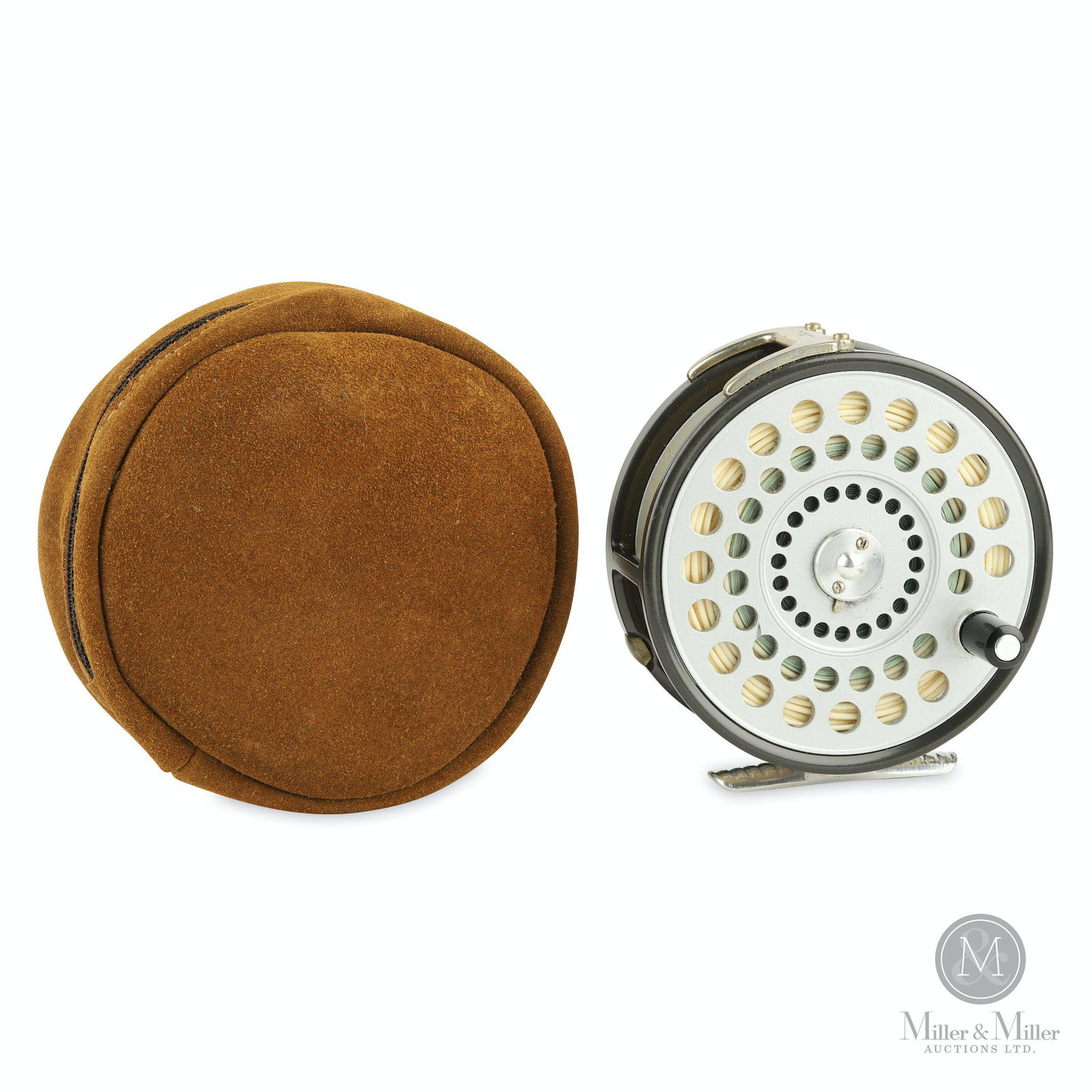 Hardy Bros., St. Andrew Fly Reel: 4" diameter. Includes an additional line spool. Marked, "Made by Hardy Bros. Ltd. England / St. Andrew". Mechanically functioning. Marty Osler collection.