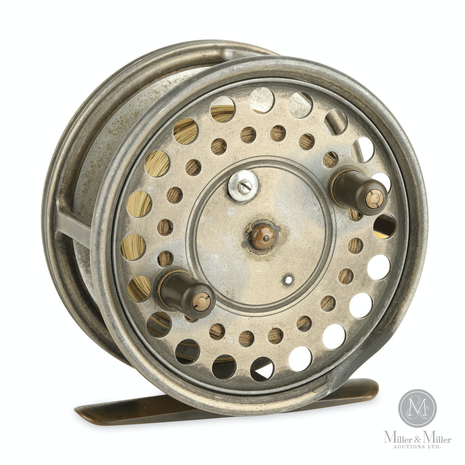 Hardy Bros., Silex Major 4 1/4" Fly Fishing Reel: English. Circa 1928-1939. Stamped, "Made by Hardy Bros Ltd. Alnwick, England / The Silex Major / Brit Pat Nos 2113 and 288101 Size 4 1/4". Stamped, "TA" for maker Thomas Appleby. 4 1/4" diameter. Mech