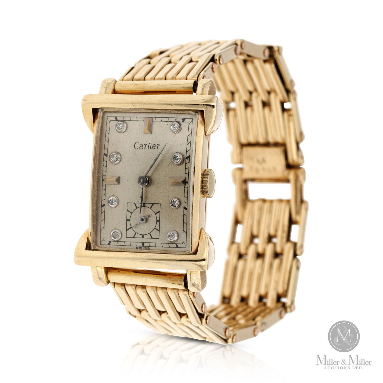 Paul Ditisheim, 14K Diamond Dial Dress (1 of 7)