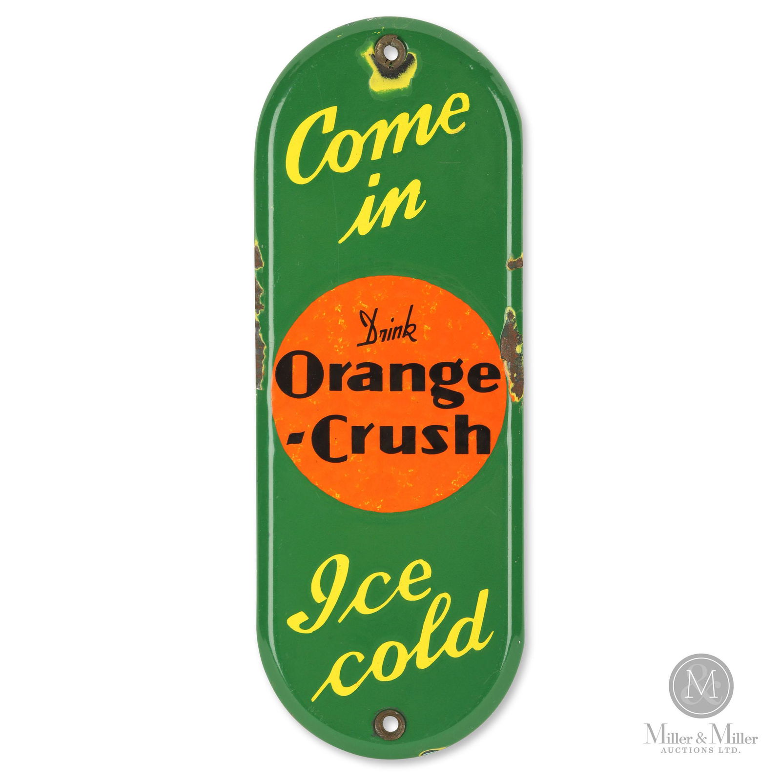 Orange Crush 'Come In' Door Push Plate (1 of 5)