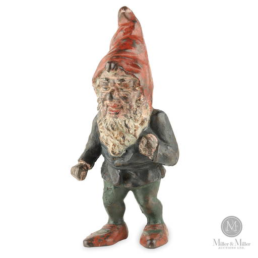 Painted Cast Iron Garden Gnome Feb 12, 2022 Miller & Miller