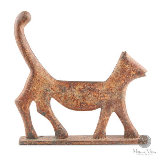 Cast Iron Cat Boot Scraper Feb 12, 2022 Miller & Miller Auctions