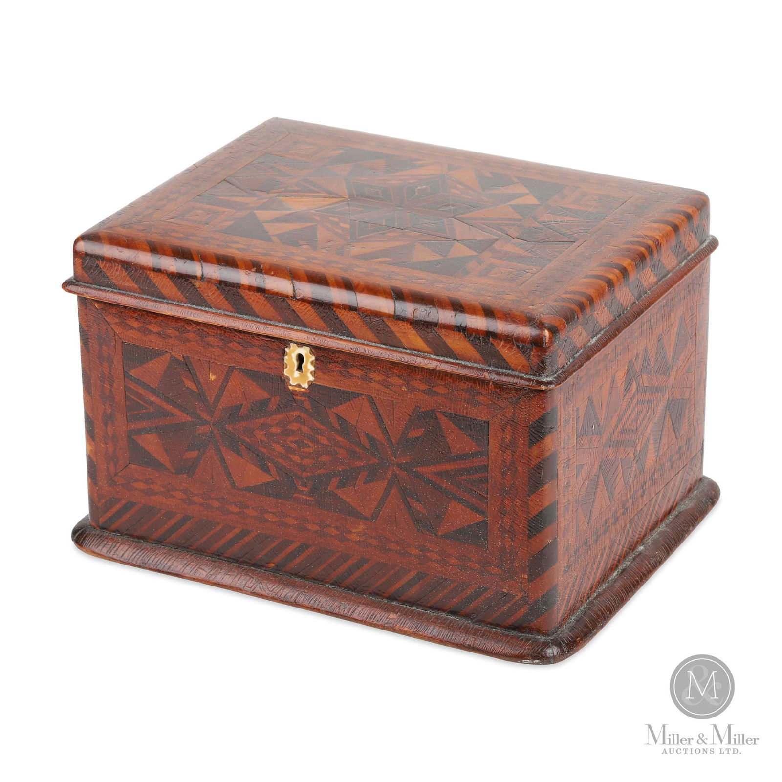 Quebec Marquetry Sewing Box (1 of 10)