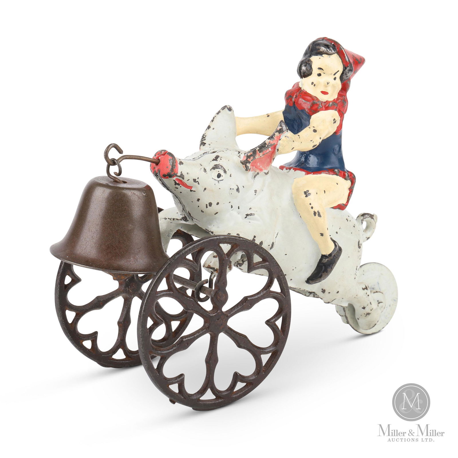 Cast Iron Clown on Pig (1 of 8)