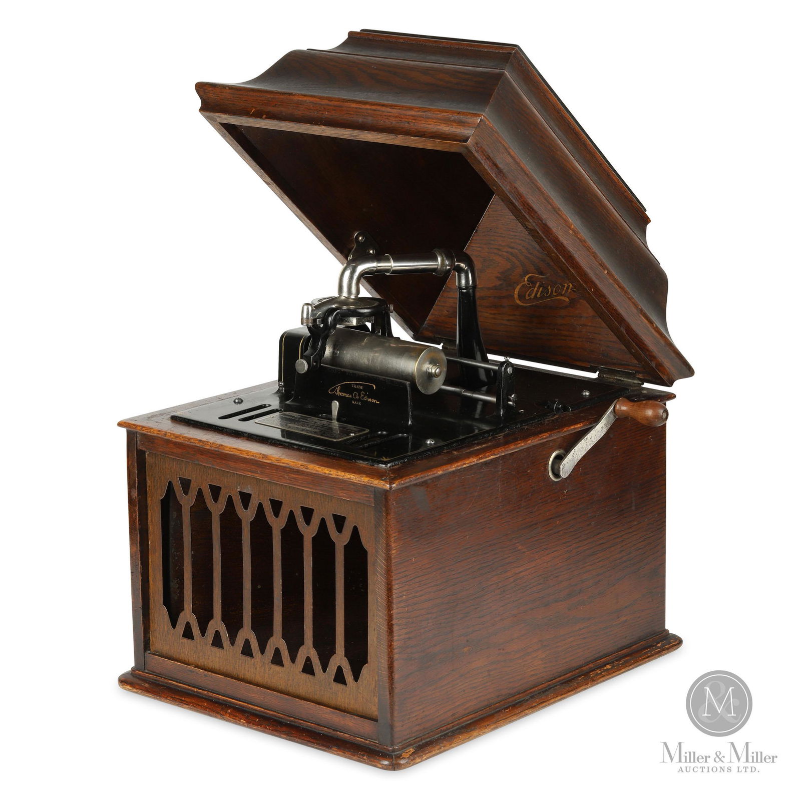 Edison Amberola B-VIII Cylinder Phonograph (1 of 7)