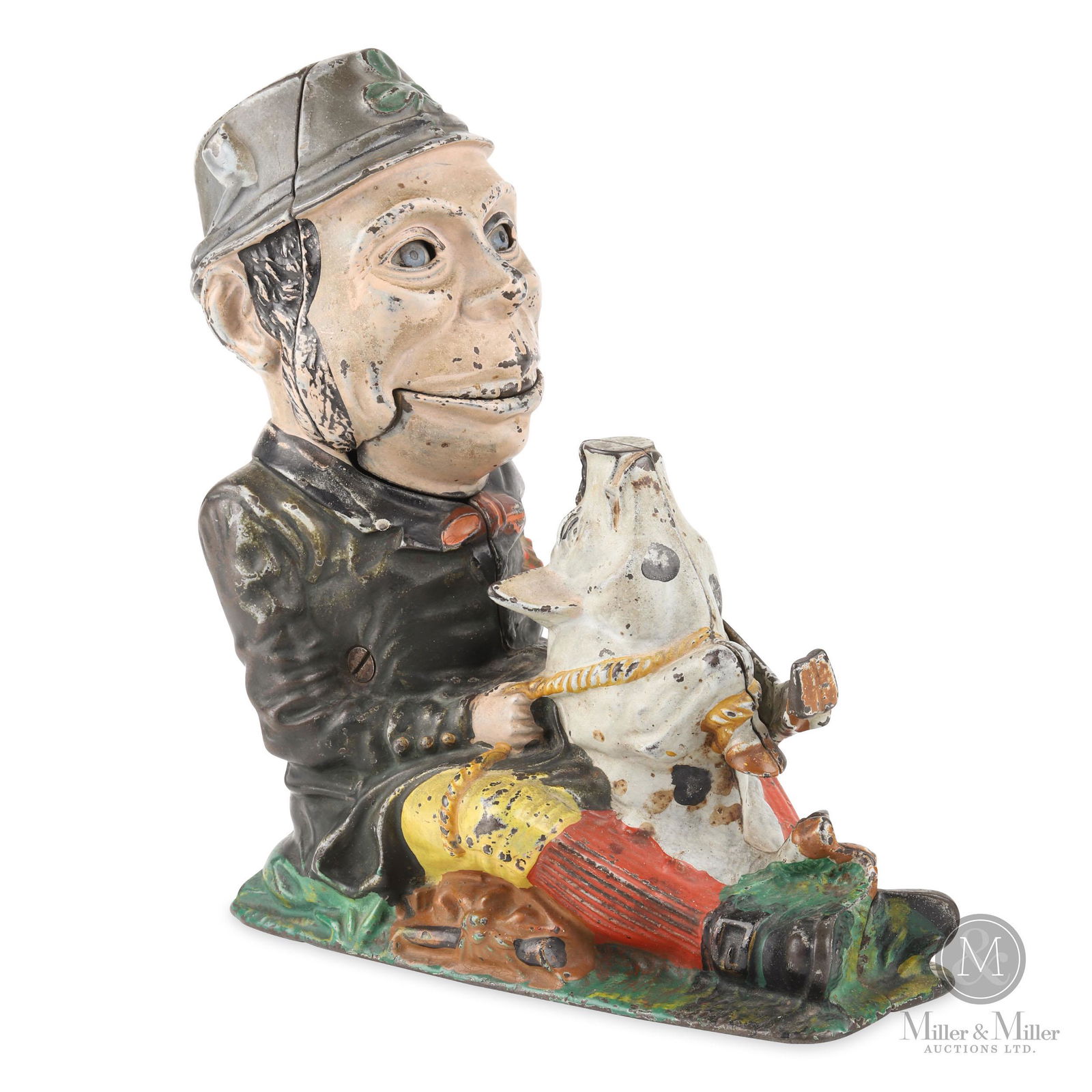 J. & E. Stevens Paddy and the Pig Mechanical Bank (1 of 9)