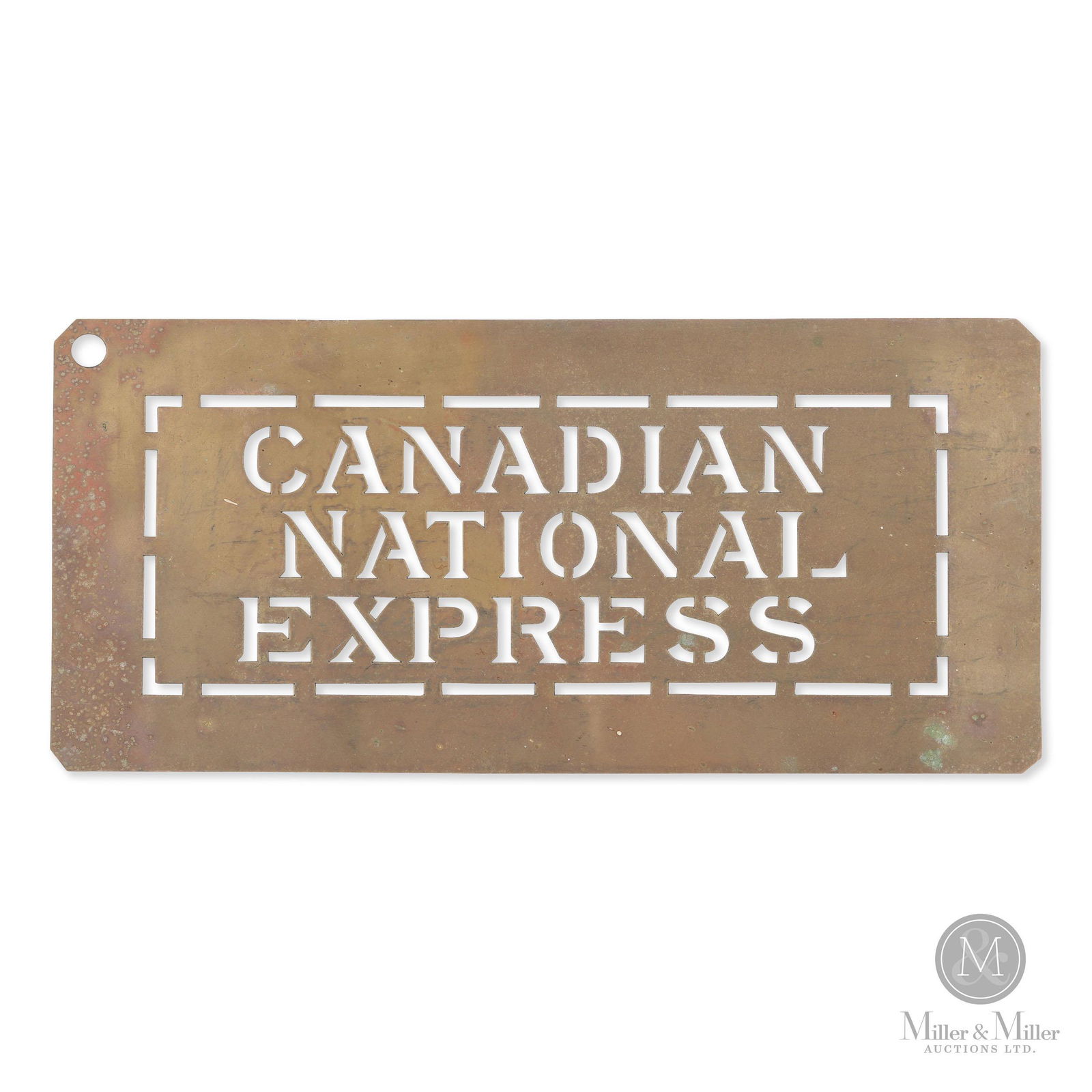 Canadian National Express Brass Stencil (1 of 4)