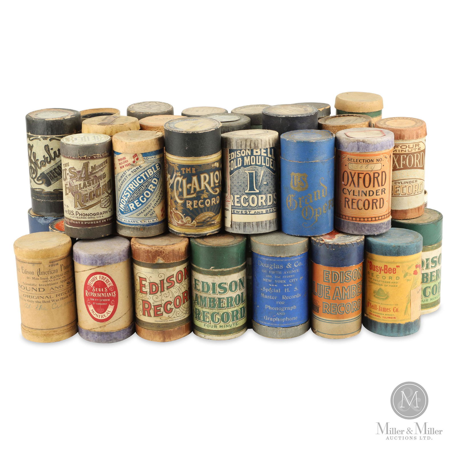 Cylinder Records and Boxes (1 of 10)