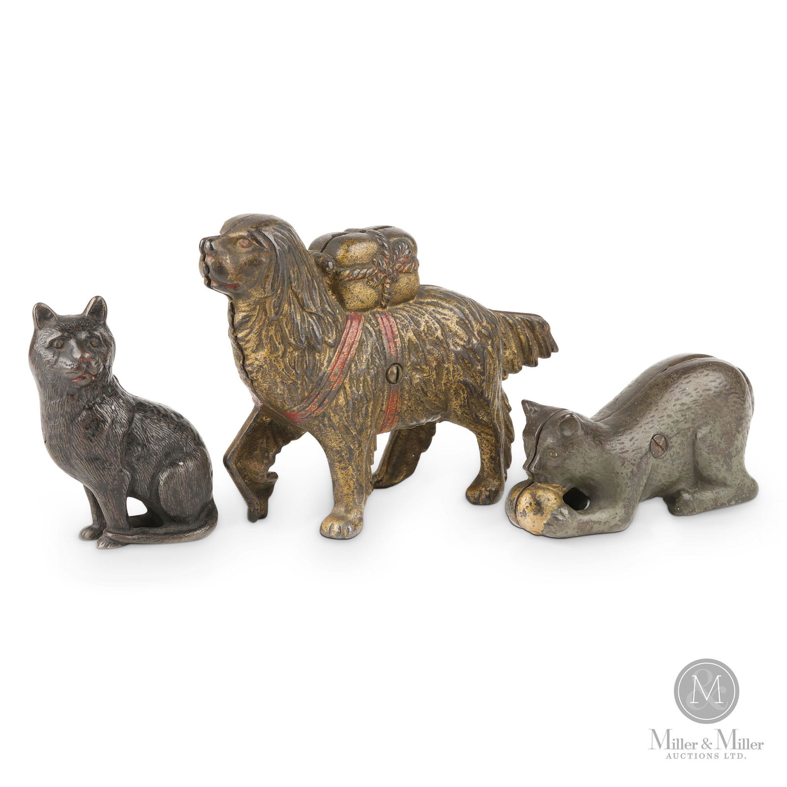 Arcade & A.C. Williams Dog and Cats Still Banks (1 of 9)