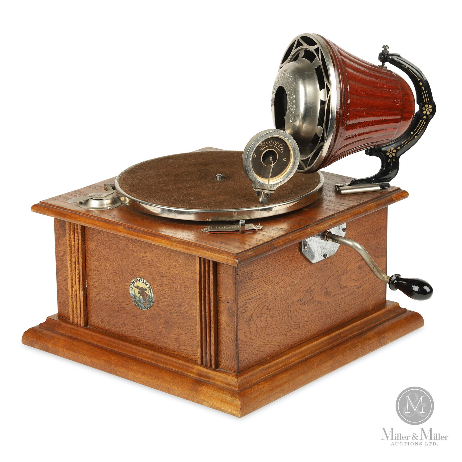 Ekophon Disc Phonograph: Ekophon records were made by the German firm, Carl Lindstrom AG, for the Swedish market, presumably marketing its Ekophon phonograph to go with them. Interesting that no attempt was made to rebrand th