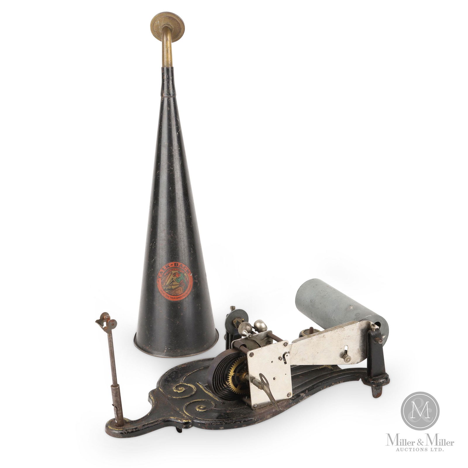 "The Melograph" Lyre Cylinder Phonograph (1 of 9)