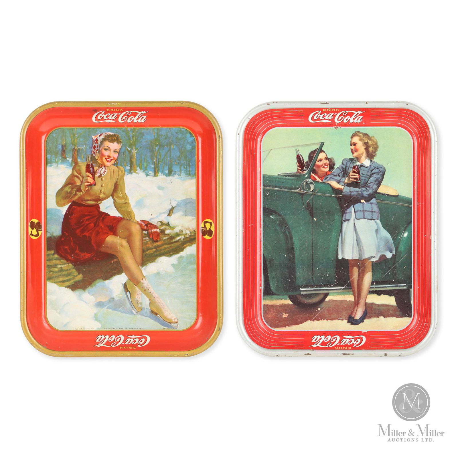 1941 & 1942 Coca-Cola Trays (1 of 8)