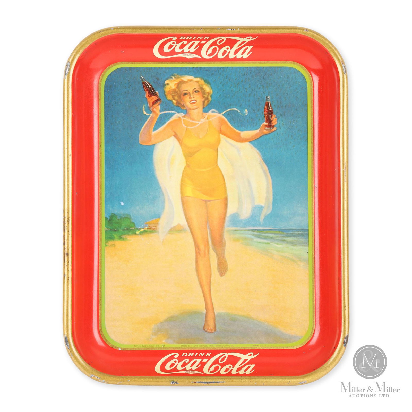 1937 Coca-Cola "Running Girl" Tray (1 of 9)